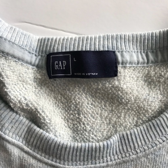 GAP blue heather shimmer top - Picture 3 of 4